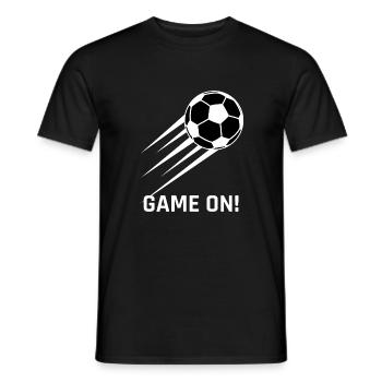 Fussball - Männer T-Shirt - Schwarz - Vorne - AI Model Male 178 light (178cm)