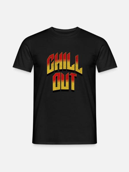 Chillout Relax - Männer T-Shirt - Schwarz