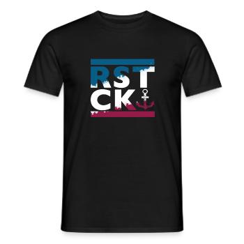Ancienne ville hanséatique - T-shirt homme - noir - Devant - AI Model Male 178 light (178cm)