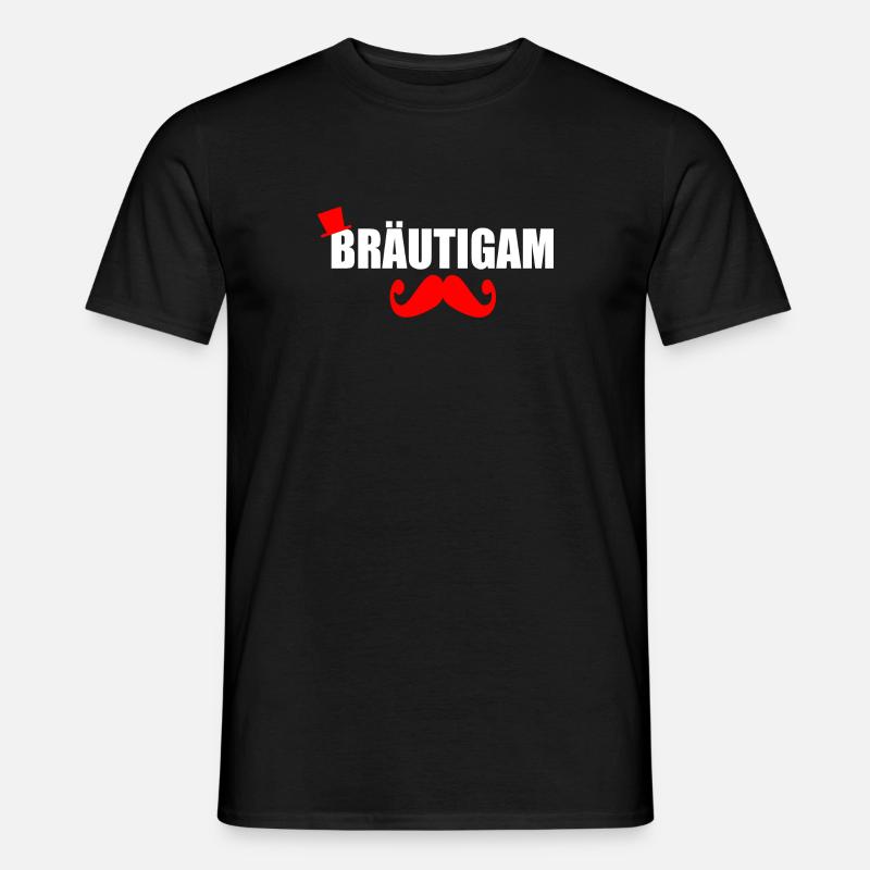 Bräutigam - Männer T-Shirt - Schwarz