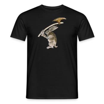 Killer Rabbit - Männer T-Shirt - Schwarz - Vorne - AI Model Male 178 light (178cm)