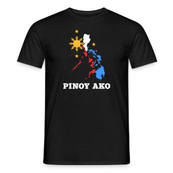 Philippinen Kartendesign für stolze Pinoys - Männer T-Shirt - Schwarz - Vorne - AI Model Male 178 light (178cm)