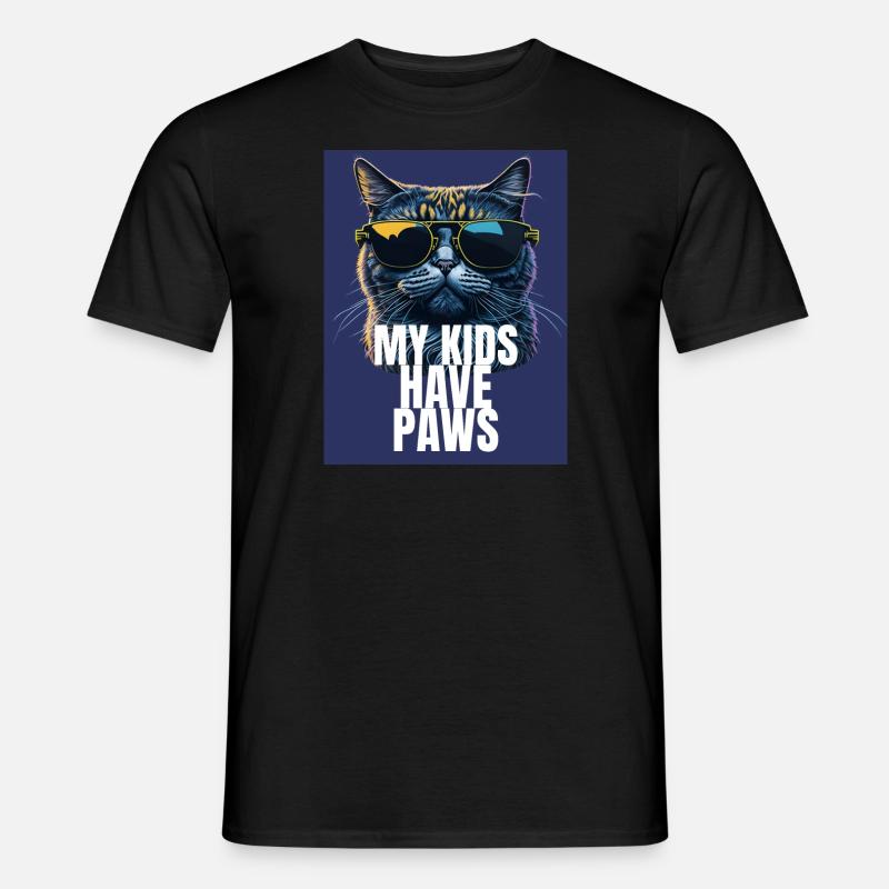 Cat Mom Design - Männer T-Shirt - Schwarz