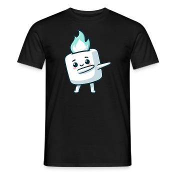 Süßer Marshmallow Dabbing Zucker Comic - Männer T-Shirt - Schwarz - Vorne - AI Model Male 178 light (178cm)