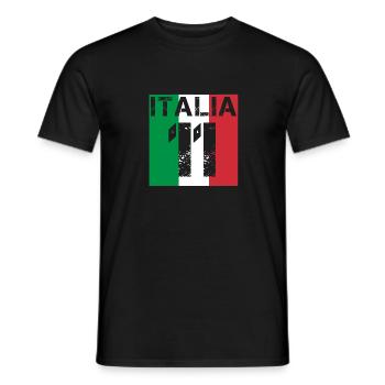 Italien Italia Fussball wm queen king meister 11 - Männer T-Shirt - Schwarz - Vorne - AI Model Male 178 light (178cm)