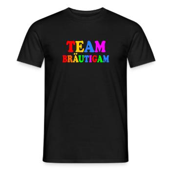 Team bräutigam - Männer T-Shirt - Schwarz - Vorne - AI Model Male 178 light (178cm)