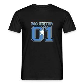 Sister queen big sister 01 Somalia - Men's T-Shirt - black - Front - AI Model Male 178 light (178cm)