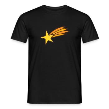Sternschnuppe Motiv Design Selbst Gestalten Gesche - Männer T-Shirt - Schwarz - Vorne - AI Model Male 178 light (178cm)