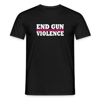 End gun violence - T-shirt homme - noir - Devant - AI Model Male 178 light (178cm)