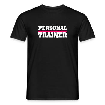 Personal trainer - Men's T-Shirt - black - Front - AI Model Male 178 light (178cm)