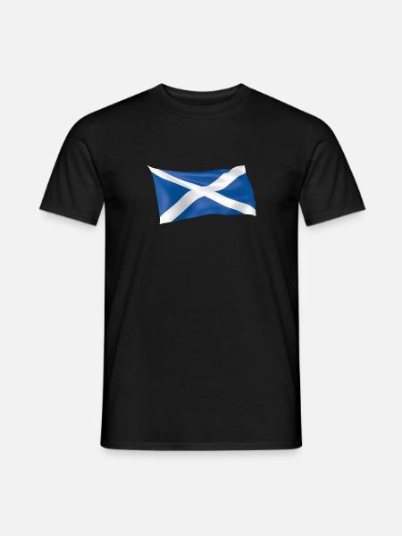 Scottish flag for Scotland - Men's T-Shirt - black