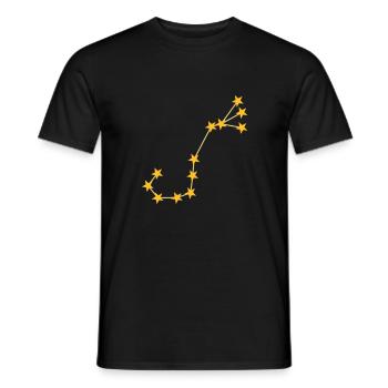 Constellation scorpion - Men's T-Shirt - black - Front - AI Model Male 178 light (178cm)