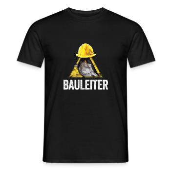 Bauleiter Bauarbeiter Kostüm Bauaurbeiterhelm Helm - Männer T-Shirt - Schwarz - Vorne - AI Model Male 178 light (178cm)