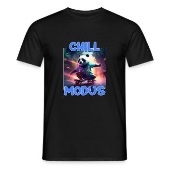 Chill Modus Pandabär Bambus Bär Überraschung - Männer T-Shirt - Schwarz - Vorne - AI Model Male 178 light (178cm)