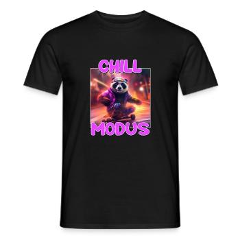 Chill Modus Pandabär Bambus Bär Überraschung - Männer T-Shirt - Schwarz - Vorne - AI Model Male 178 light (178cm)