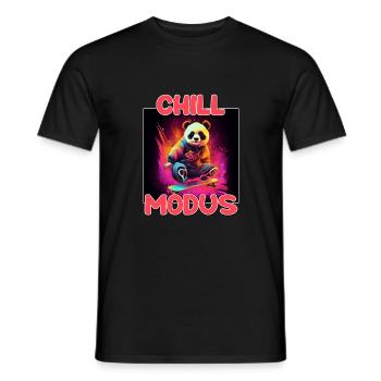 Nettes Chill Modus Pandabär Panda Liebhaber Süßes - Männer T-Shirt - Schwarz - Vorne - AI Model Male 178 light (178cm)