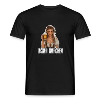 Lecker Bierchen Meme Bier Weizenbier Weißbier - Männer T-Shirt - Schwarz - Vorne - AI Model Male 178 light (178cm)