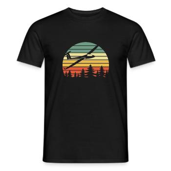 Glider Thermal - Glider Vintage Sticker - Men's T-Shirt - black - Front - AI Model Male 178 light (178cm)