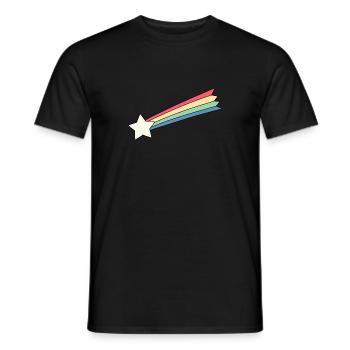 Sternschnuppe Motiv Design Selbst Gestalten Gesche - Männer T-Shirt - Schwarz - Vorne - AI Model Male 178 light (178cm)