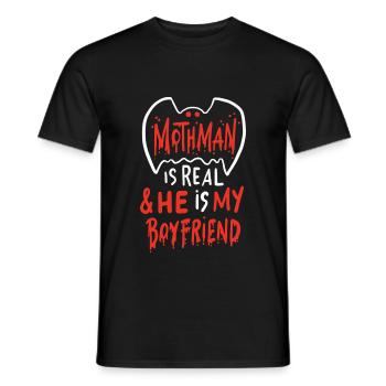 L’amour de Mothman pour les fans de Cryptid - T-shirt homme - noir - Devant - AI Model Male 178 light (178cm)