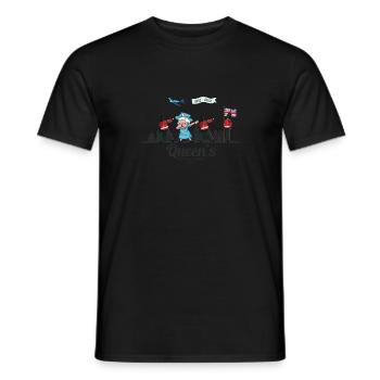 Dabbing British Queen Monarchy Platin-Jubiläum - Männer T-Shirt - Schwarz - Vorne - AI Model Male 178 light (178cm)