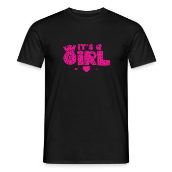 It´s a girl - Männer T-Shirt - Schwarz - Vorne - AI Model Male 178 light (178cm)