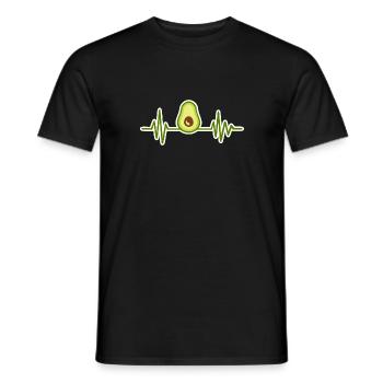 avocado - Men's T-Shirt - black - Front - AI Model Male 178 light (178cm)