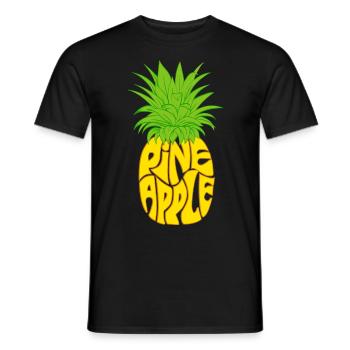 Pinas / Fruits tropicaux - T-shirt homme - noir - Devant - AI Model Male 178 light (178cm)