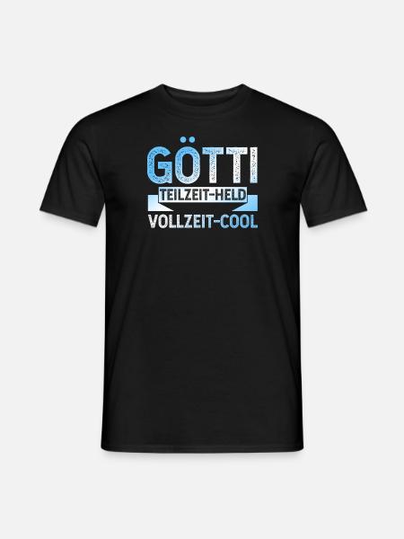 Götti Held - Männer T-Shirt - Schwarz