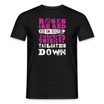 Country Music - Men's T-Shirt - black - Front - AI Model Male 178 light (178cm)