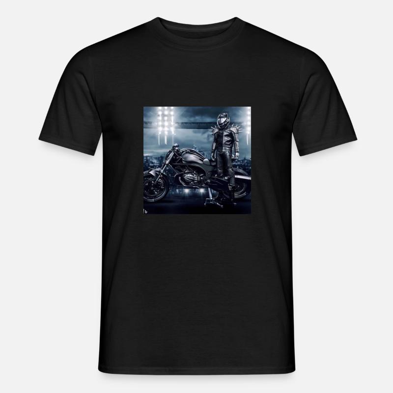 Motorrad digitale Kunst - Männer T-Shirt - Schwarz