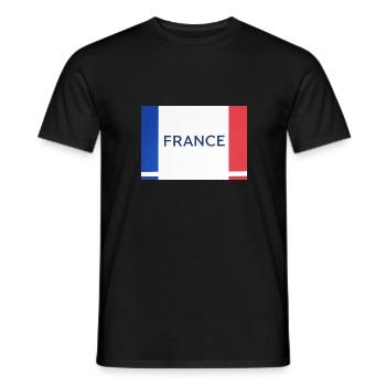 France - T-shirt homme - noir - Devant - AI Model Male 178 light (178cm)
