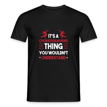 Tänzer Choreograph Tänzerin Tanzen Tanzlehrer - Männer T-Shirt - Schwarz - Vorne - AI Model Male 178 light (178cm)