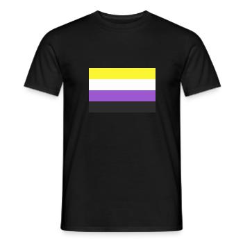 LGBT Non-binary - Men's T-Shirt - black - Front - AI Model Male 178 light (178cm)