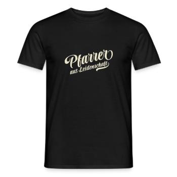 Pfarrer aus Leidenschaft - Motivation und Erfolg - Männer T-Shirt - Schwarz - Vorne - AI Model Male 178 light (178cm)
