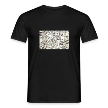 Dollar - Männer T-Shirt - Schwarz - Vorne - AI Model Male 178 light (178cm)
