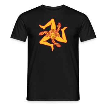 Sizilien Trinacria sizilianische Flagge Sicilia - Männer T-Shirt - Schwarz - Vorne - AI Model Male 178 light (178cm)