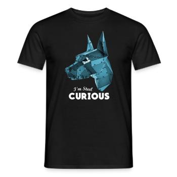 I’m Steel Curious Funny Graphic - T-shirt homme - noir - Devant - AI Model Male 178 light (178cm)