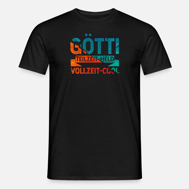 Götti Held - Männer T-Shirt - Schwarz