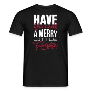 Have yourself a merry little christmas - Männer T-Shirt - Schwarz - Vorne - AI Model Male 178 light (178cm)