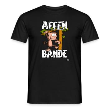 Monkey gang - Men's T-Shirt - black - Front - AI Model Male 178 light (178cm)