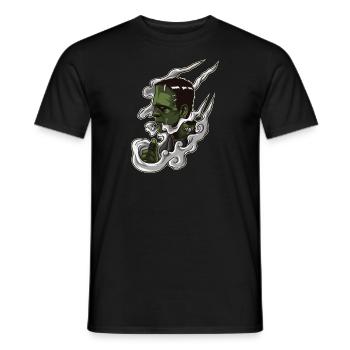 Vaping Monster Illustration | Vape d'horreur - T-shirt homme - noir - Devant - AI Model Male 178 light (178cm)