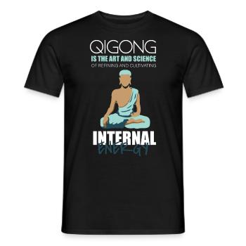 Qigong Qi Gong Tai Chi Chigong - Männer T-Shirt - Schwarz - Vorne - AI Model Male 178 light (178cm)
