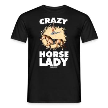 Crazy Horse Lady - Men's T-Shirt - black - Front - AI Model Male 178 light (178cm)