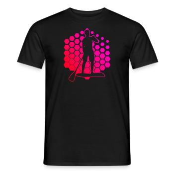 Standup Paddle Femme Standup Paddle Sup - T-shirt homme - noir - Devant - AI Model Male 178 light (178cm)