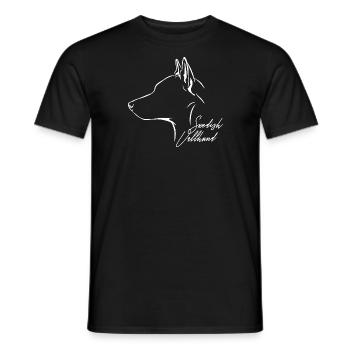 SUÉDOIS VALLHUND Profil Chiens Wilsigns - T-shirt homme - noir - Devant - AI Model Male 178 light (178cm)