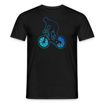 MTB Radfahrer Radfahren Mountainbike Mountainbiker - Männer T-Shirt - Schwarz - Vorne - AI Model Male 178 light (178cm)