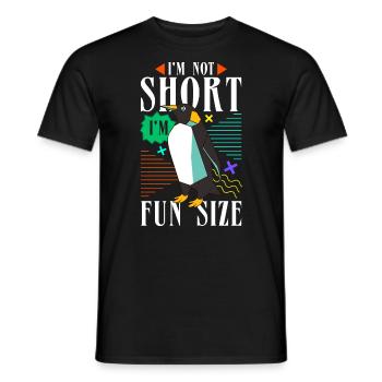 Je ne suis pas petit, je suis de taille amusante - T-shirt homme - noir - Devant - AI Model Male 178 light (178cm)