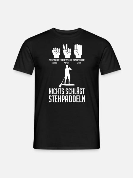 Stand Up Paddeling - Männer T-Shirt - Schwarz