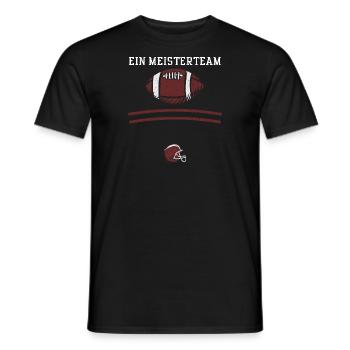 Ein Meisterteam - Football - Männer T-Shirt - Schwarz - Vorne - AI Model Male 178 light (178cm)